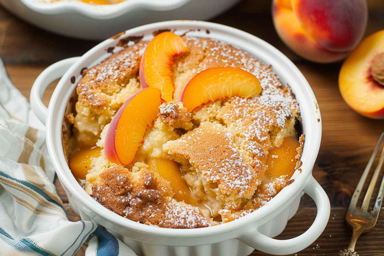 Peach Dump Cake