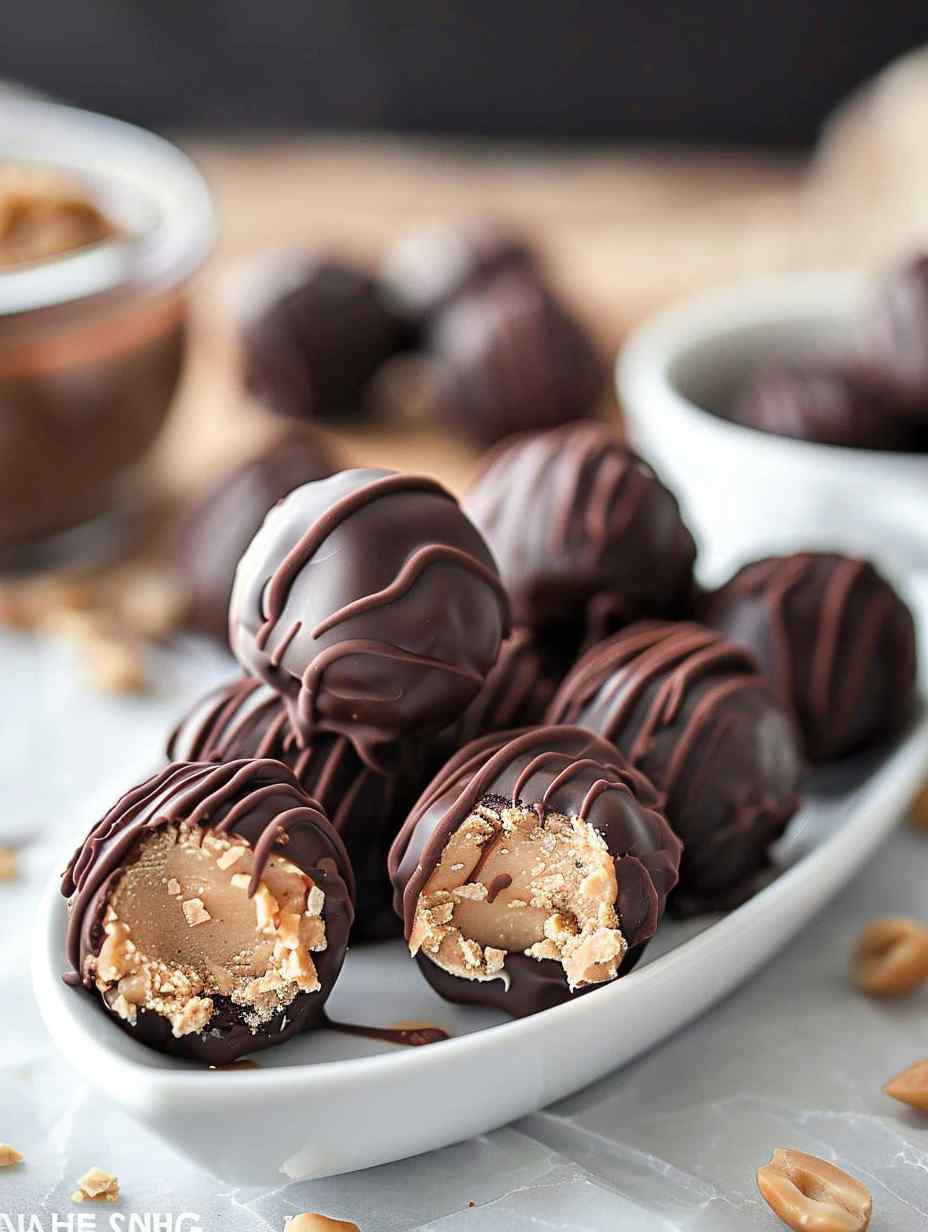 Peanut Butter Balls with Rice Krispies