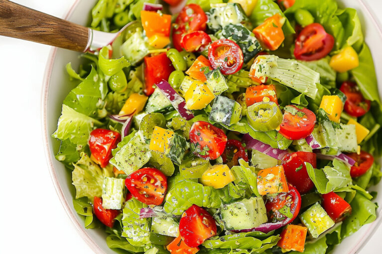 Summer Chopped Salad with Creamy Herb Dressing