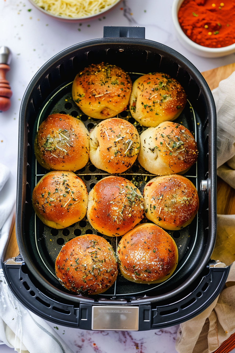 Air Fryer Pizza Bombs