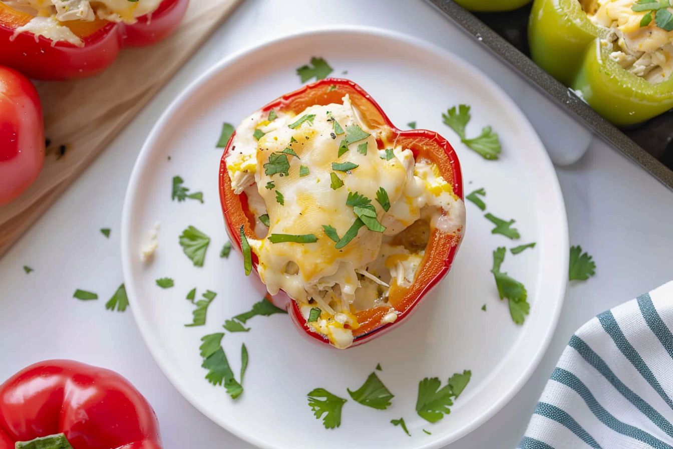 Cream Cheese Chicken Stuffed Peppers