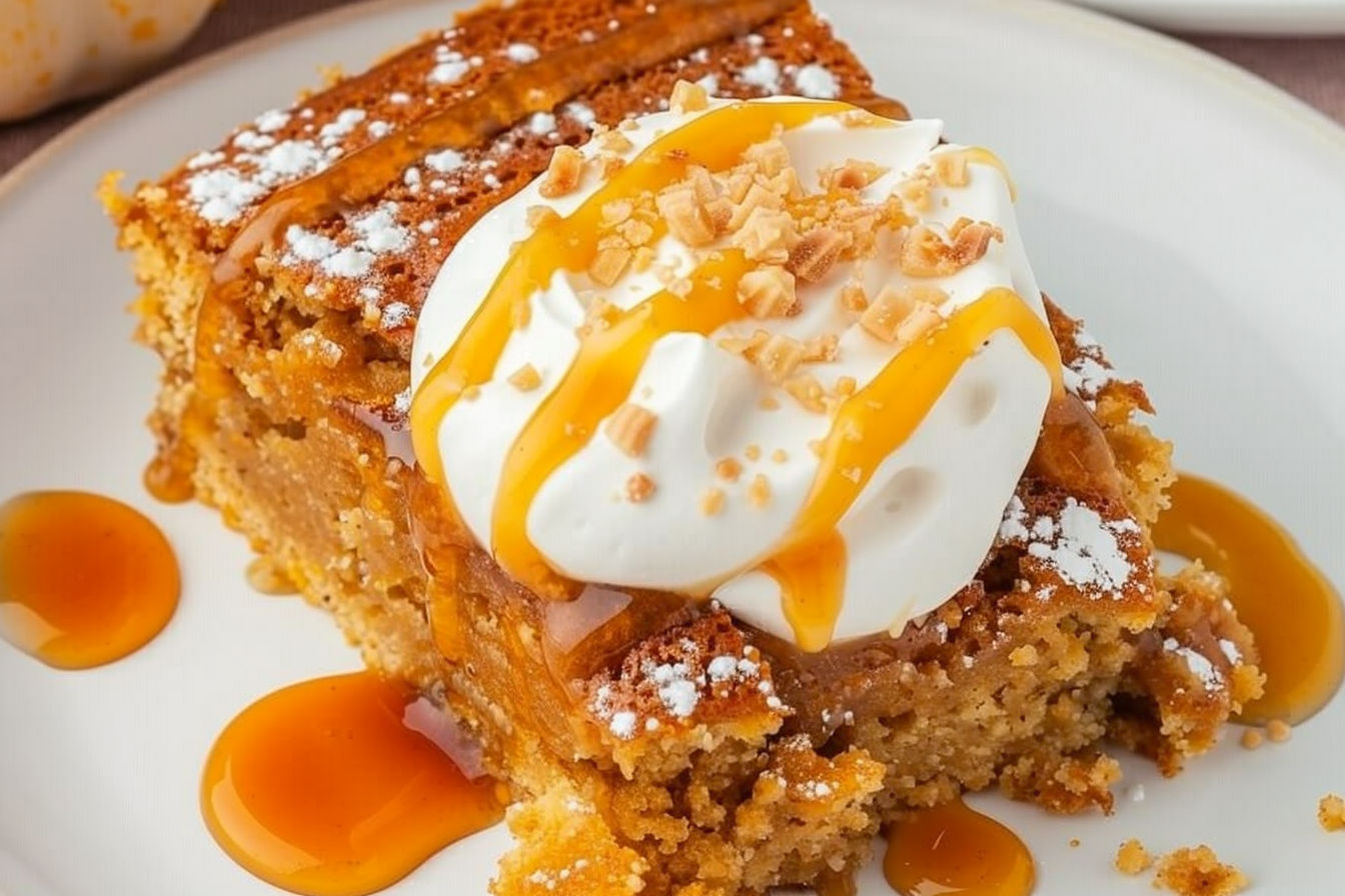 Pumpkin Earthquake Cake