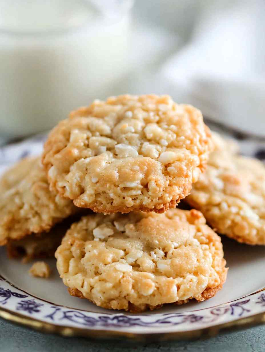 Rice Krispie Cookies (with almonds and coconut)