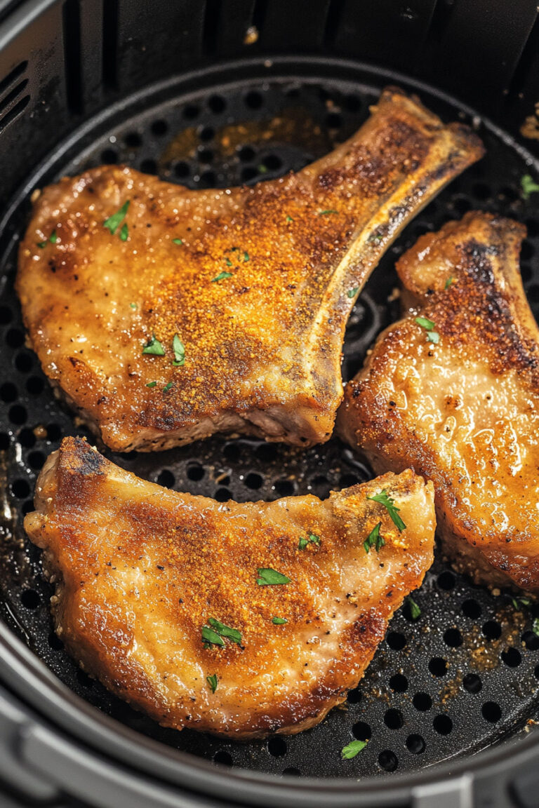 Air Fryer Shake and Bake Pork Chops