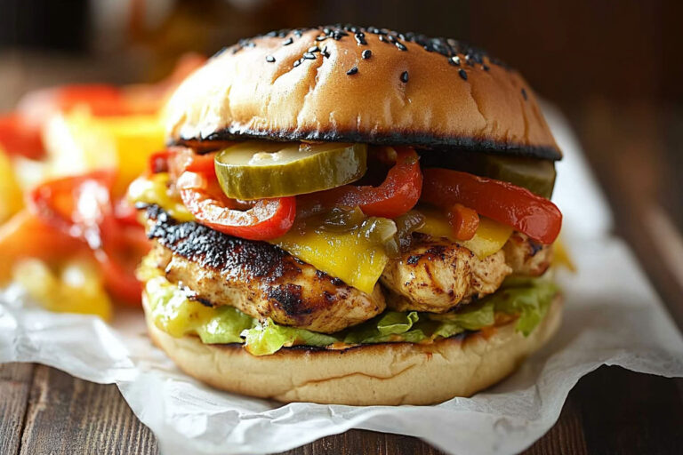 Chicken Fajita Burgers