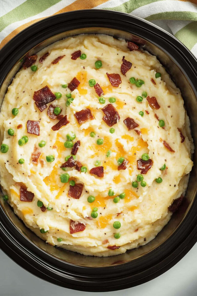 Crockpot Loaded Mashed Potatoes
