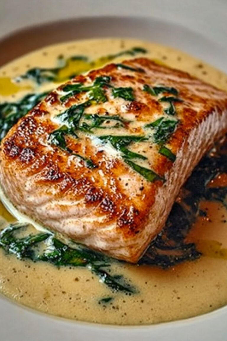 Delicious Salmon Florentine