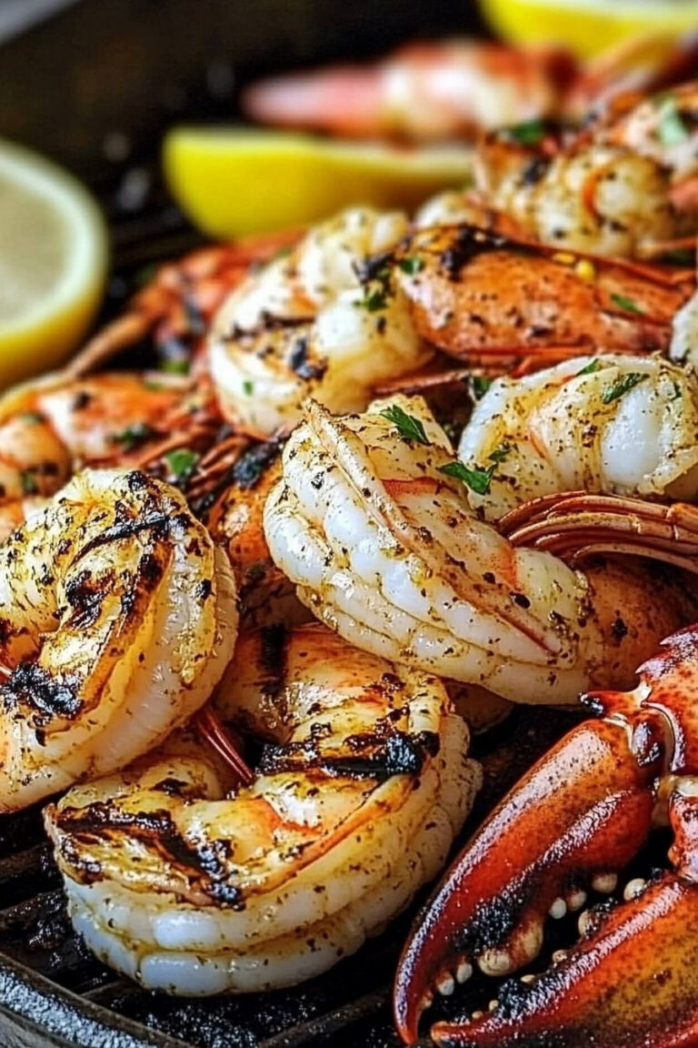 Grilled Lobster and Shrimp