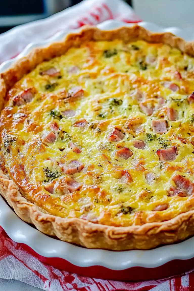 Ham and Cheese Quiche Recipe