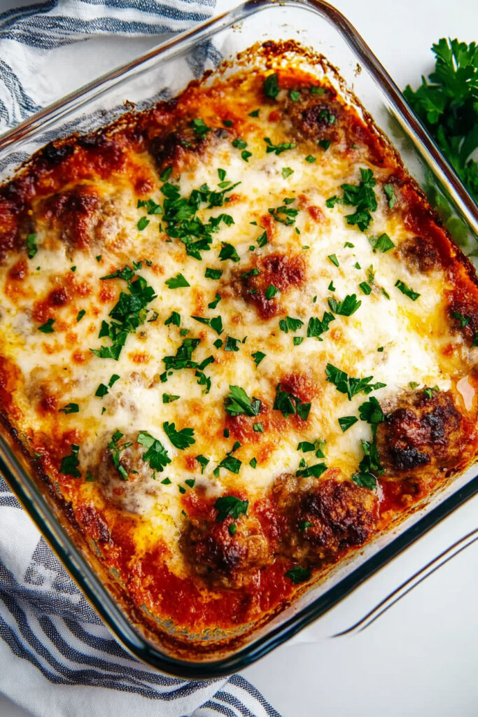 Keto Meatball Casserole