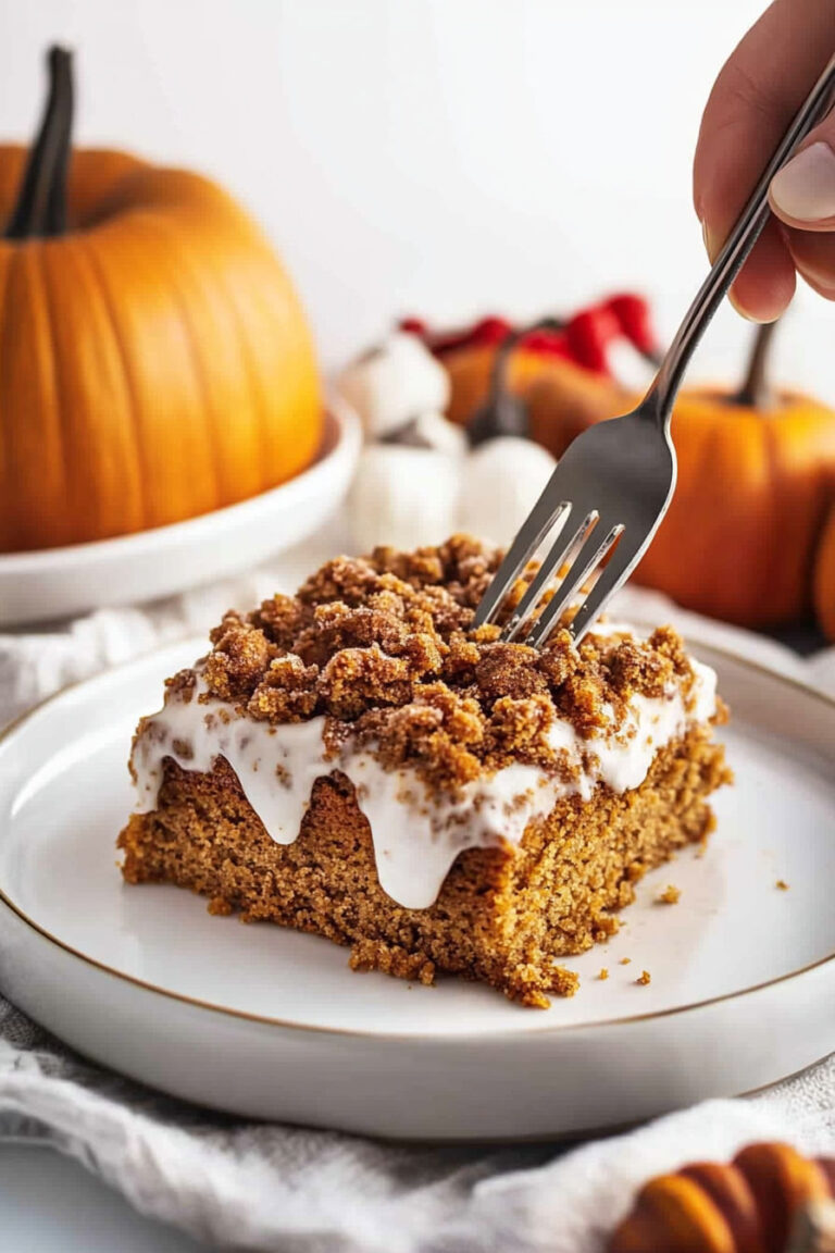 Pumpkin Coffee Cake with Streusel