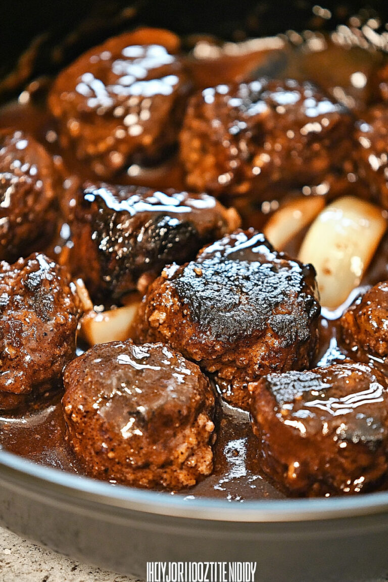 Smothered Salisbury Steak Meatballs