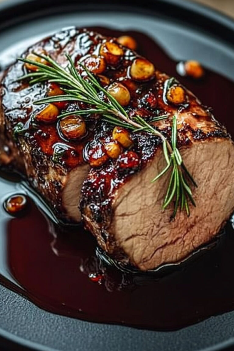 Spectacular PORK LOMO with Balsamic Vinegar and Rosemary!  I believe. Delirious Kitchen
