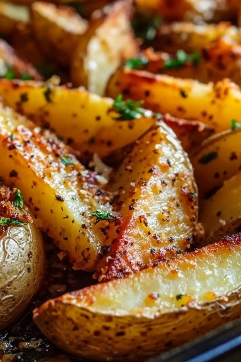 Baked Garlic Parmesan Potato Wedges