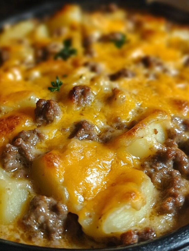 Cheesy Beef and Scalloped Potatoes