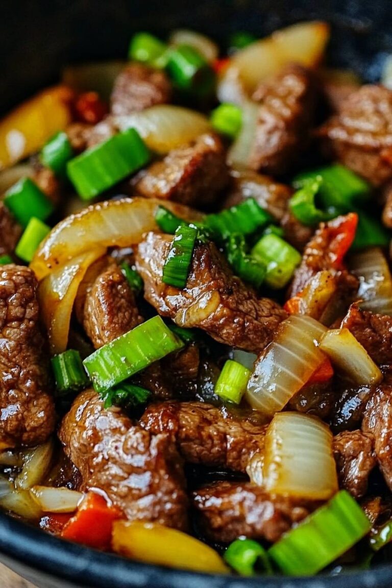 Chinese Pepper Steak with Onions