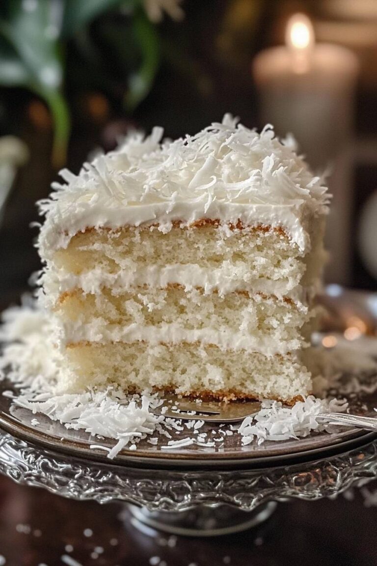 Delicious Creamy Coconut Cake