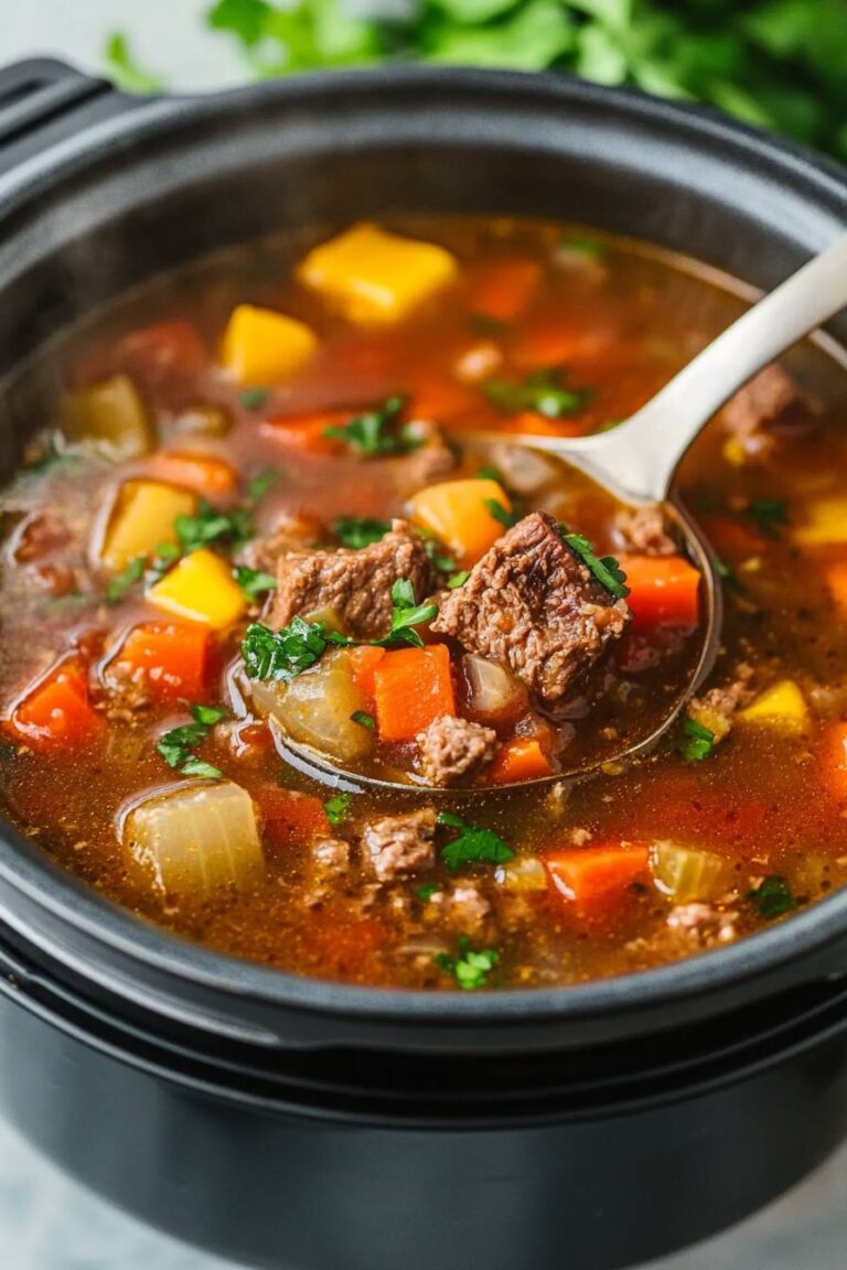Instant Pot Vegetable Beef Soup