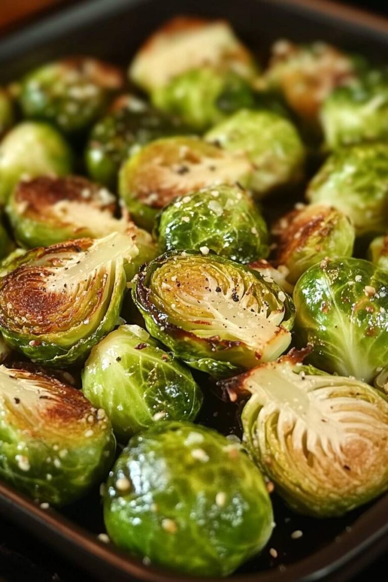 Marinated Roasted Brussels Sprouts