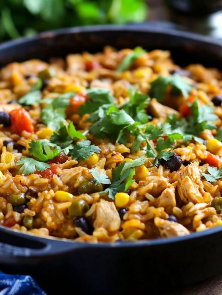 Mexican Chicken and Rice Casserole