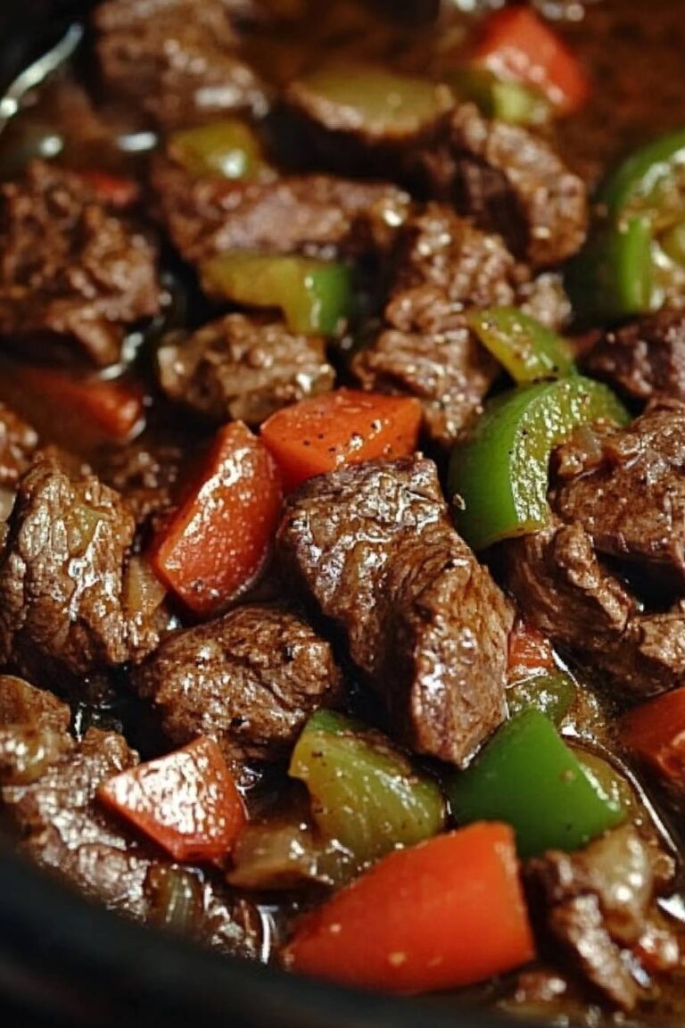 Pepper Steak in a Crock Pot