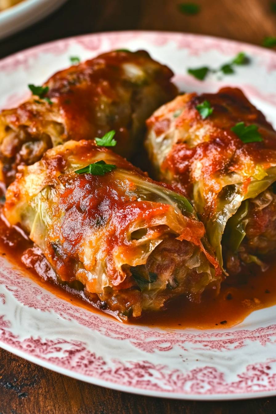 Polish Stuffed Cabbage Rolls