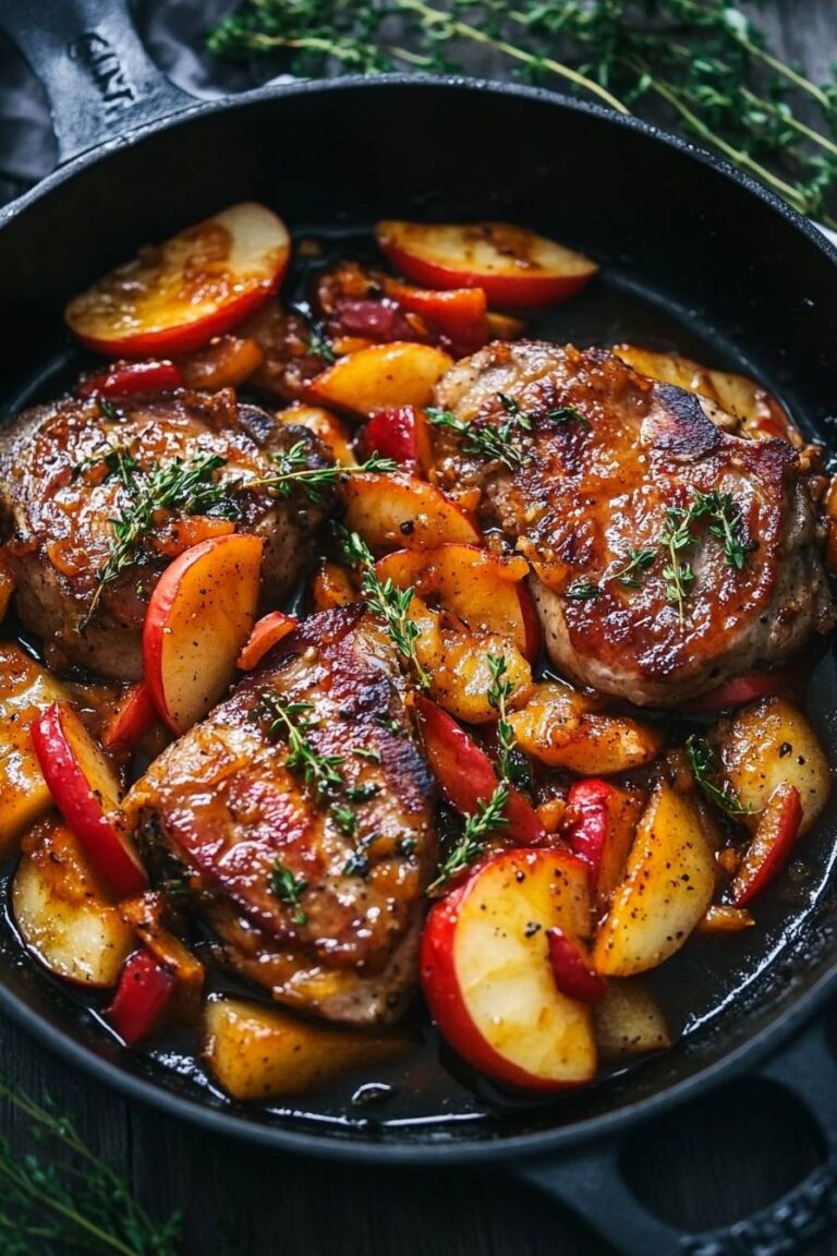 Pork Chops with Caramelized Apples