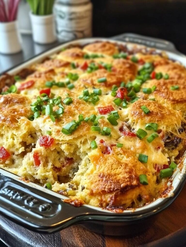Biscuit Breakfast Casserole