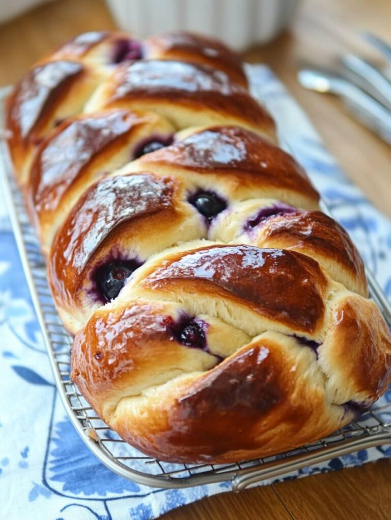 Blueberry Cream Cheese Challah