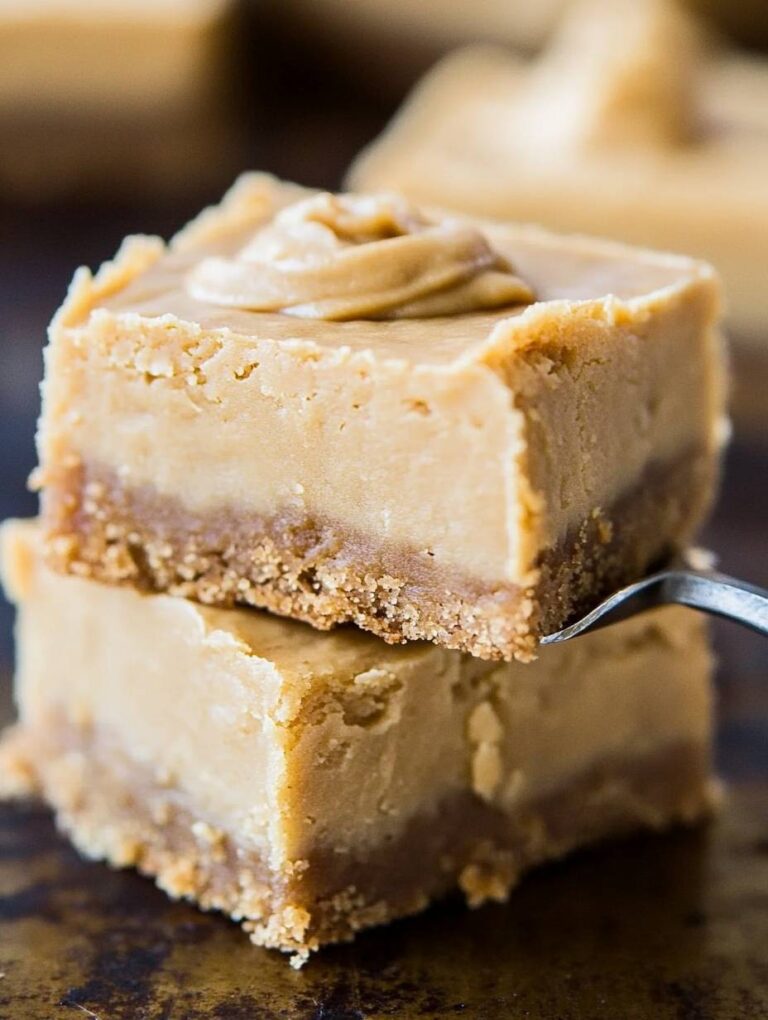 Butterscotch Blondies with Brown Sugar Frosting