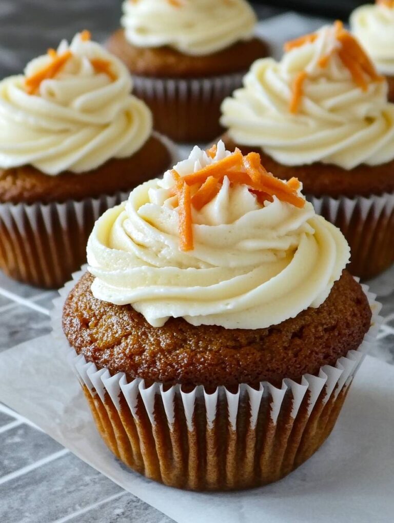 Carrot Cupcakes with Cream Cheese Frosting