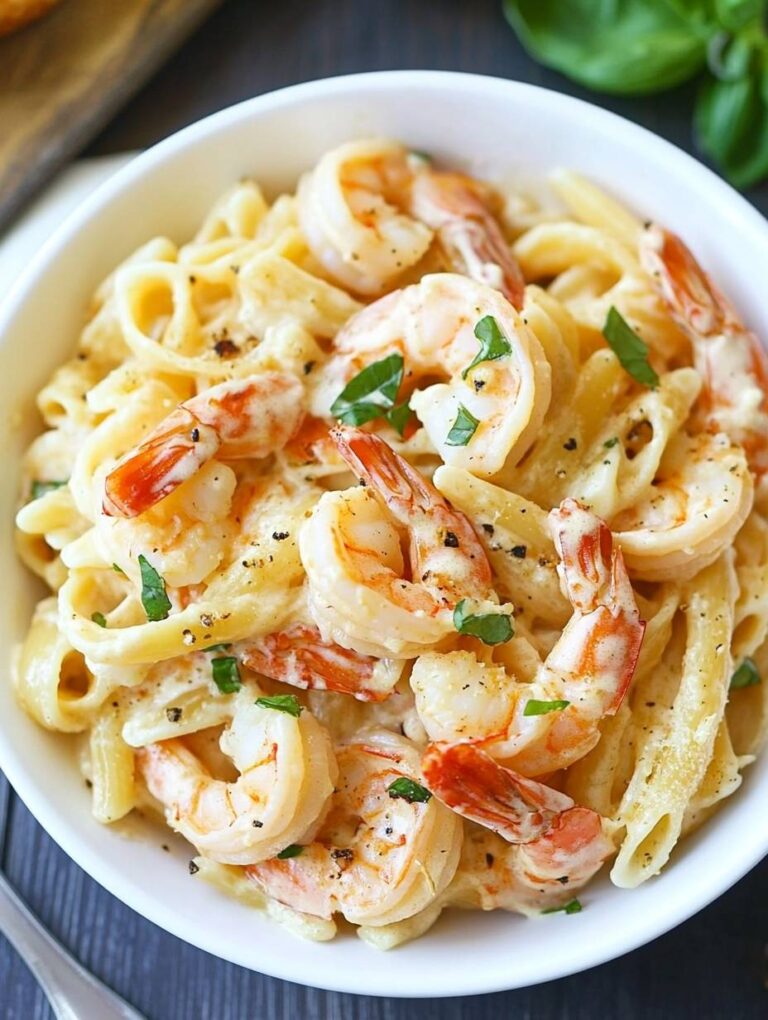 Creamy Garlic Shrimp Pasta