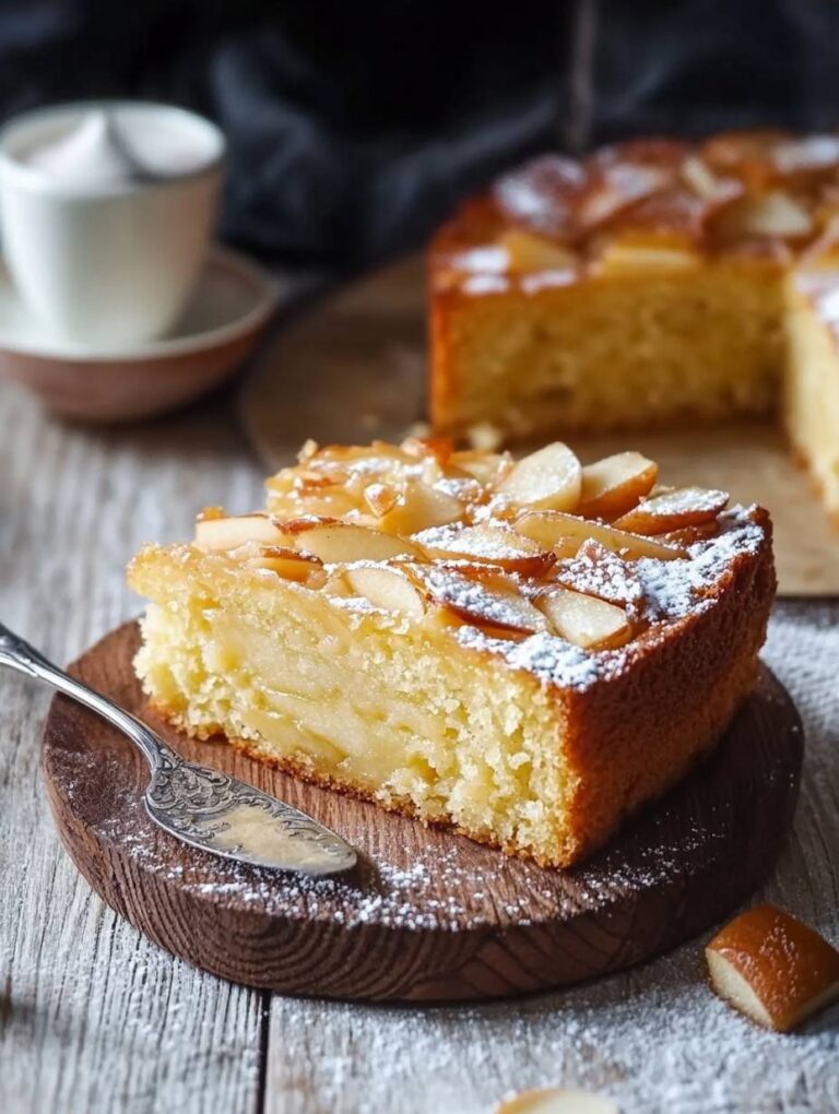 French Invisible Apple Cake