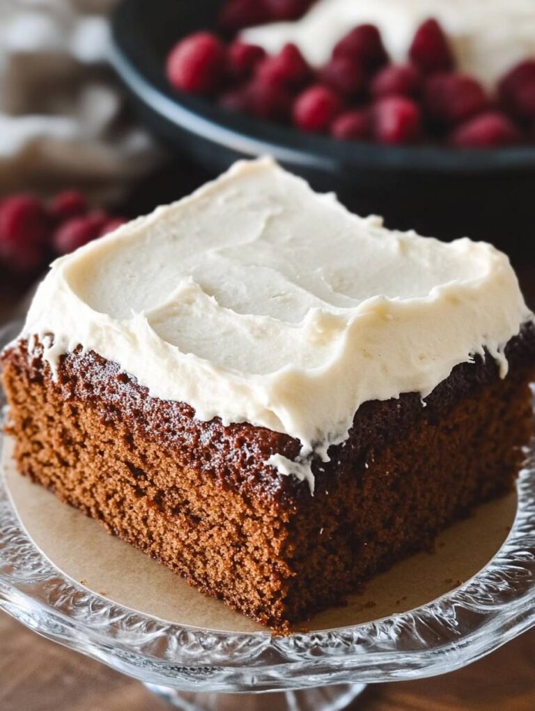 Gingerbread Cake with Cream Cheese Frosting