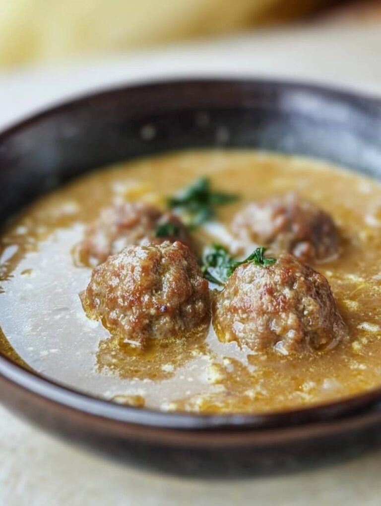 Greek Meatball Soup