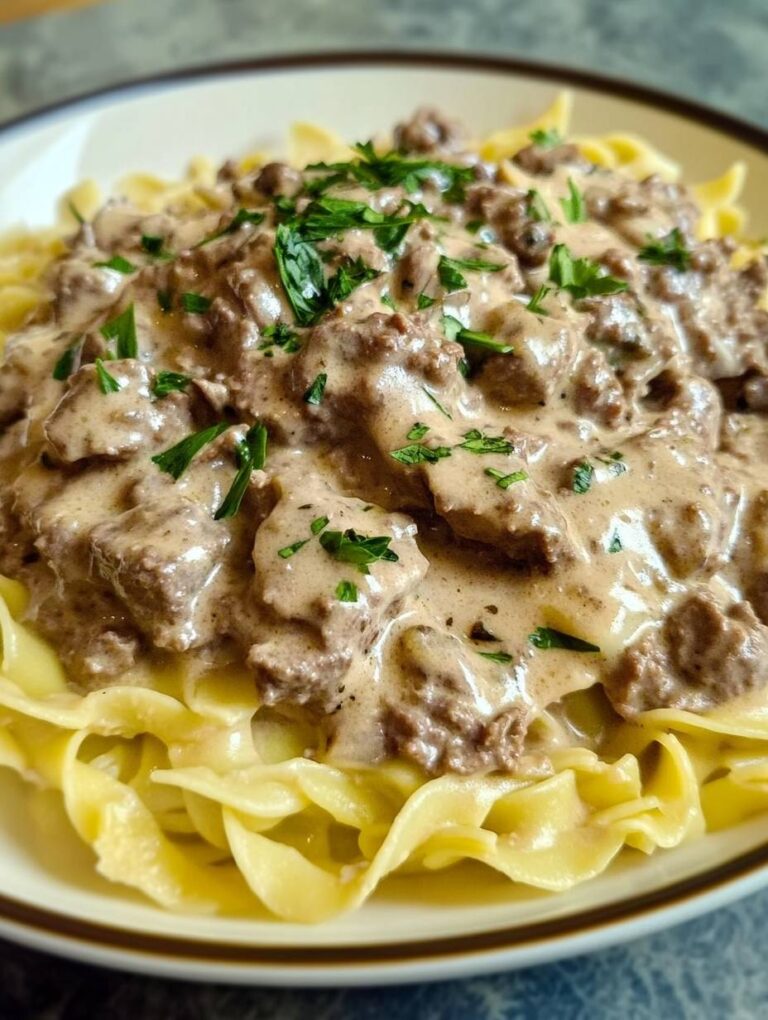 Ground Beef Stroganoff
