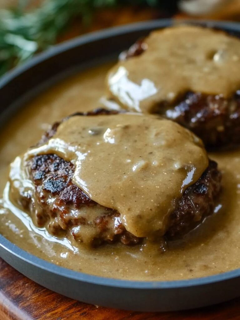 Hamburger Steaks with Country Gravy