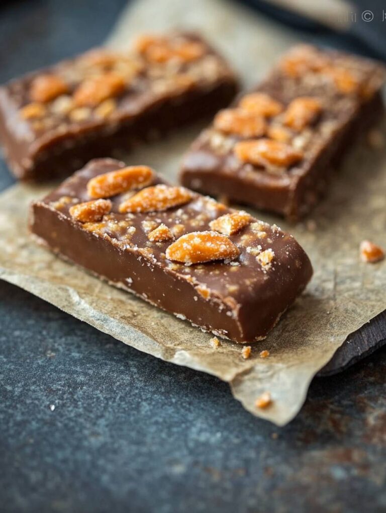 Homemade Butterfinger Candy Bars