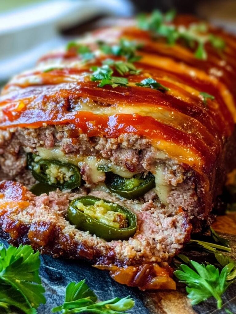 Jalapeno Popper Stuffed Meatloaf