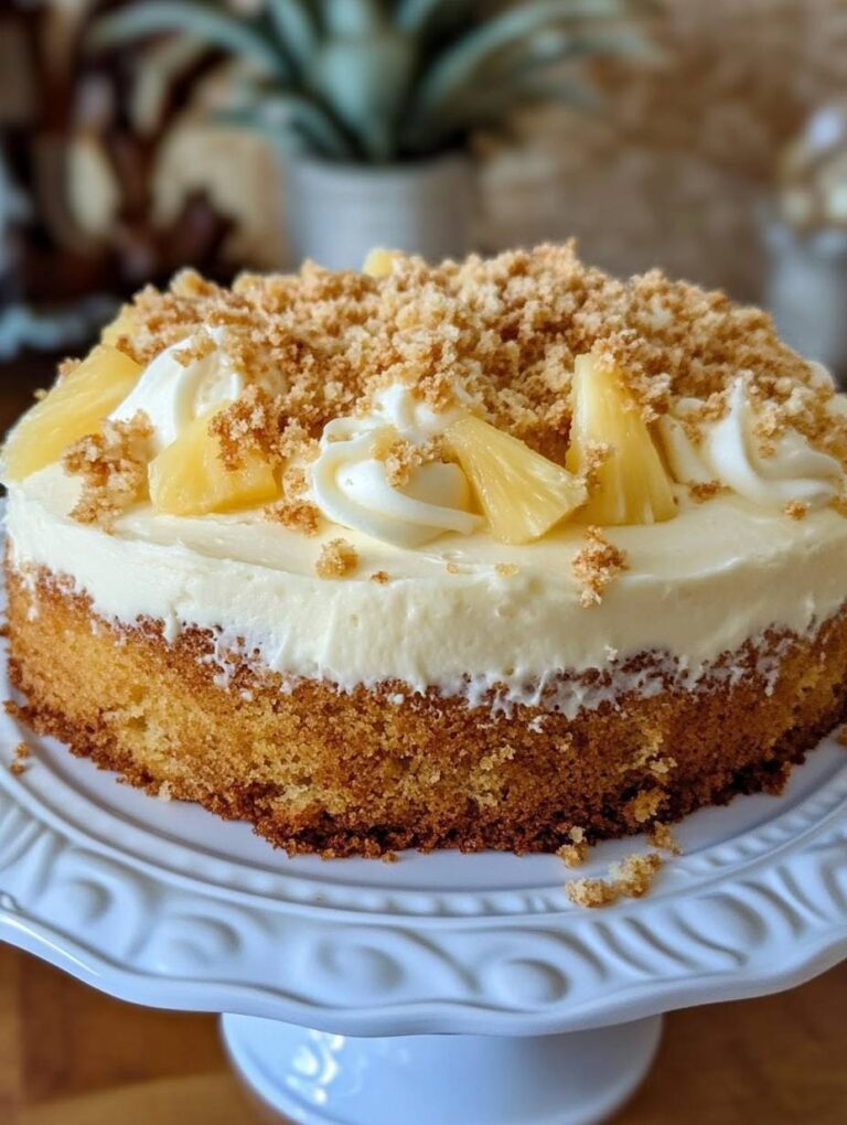 Pineapple Cake with Cream Cheese Frosting