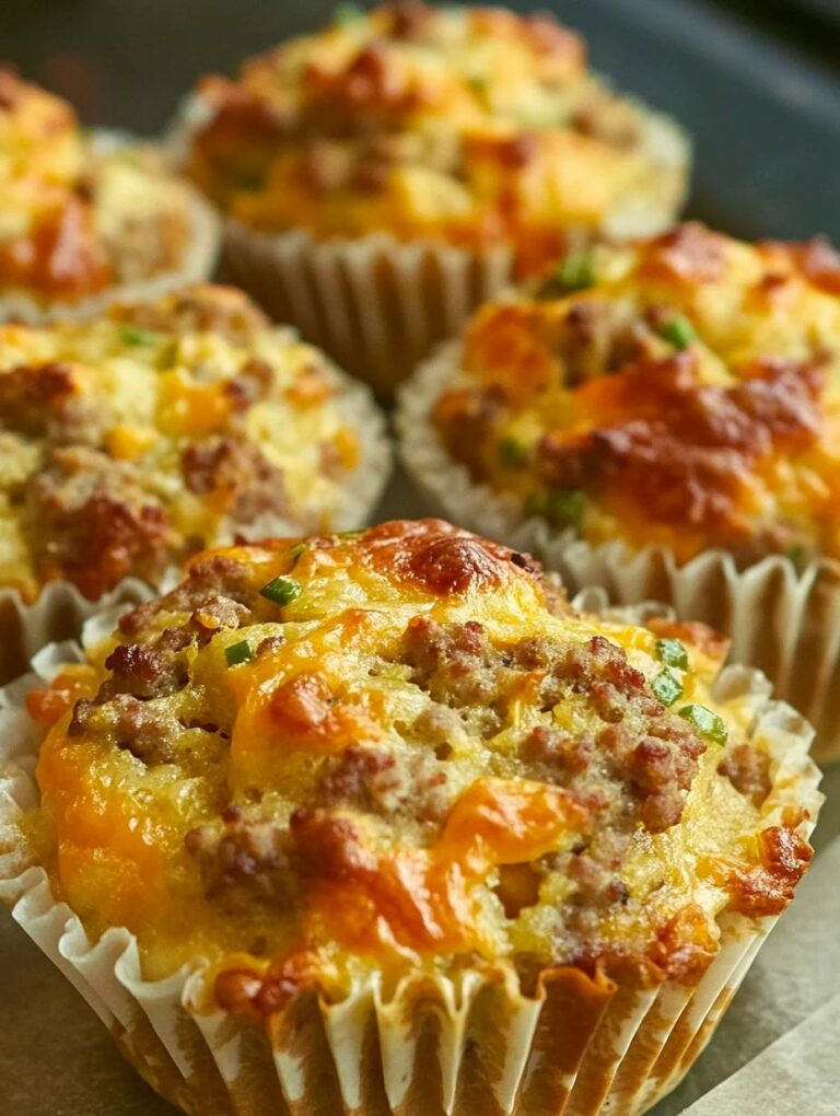 Sausage Cheddar Breakfast Muffins