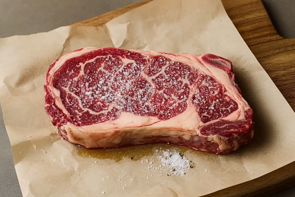 Raw Ribeye Steak