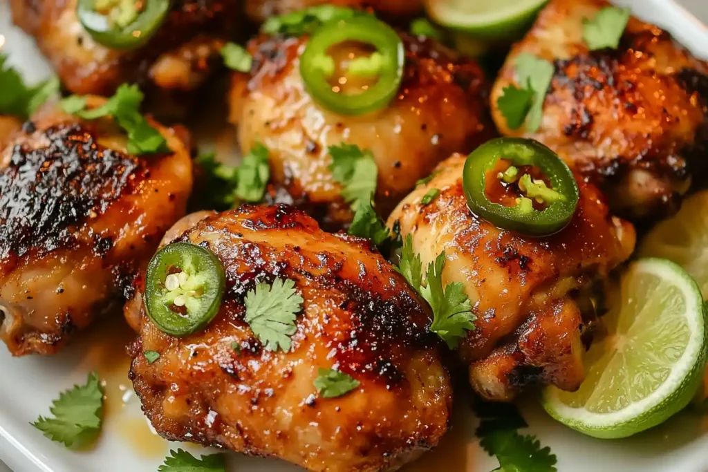 chicken with sazon seasoning with coriander and annatto