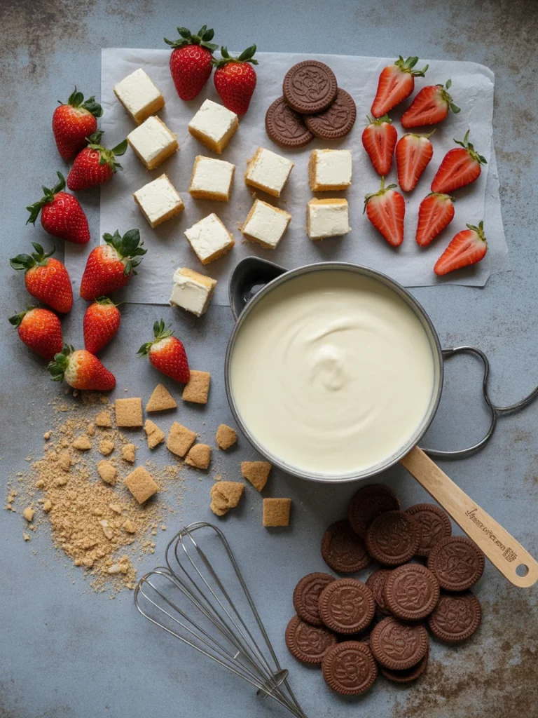 cheesecake fondue ingredients