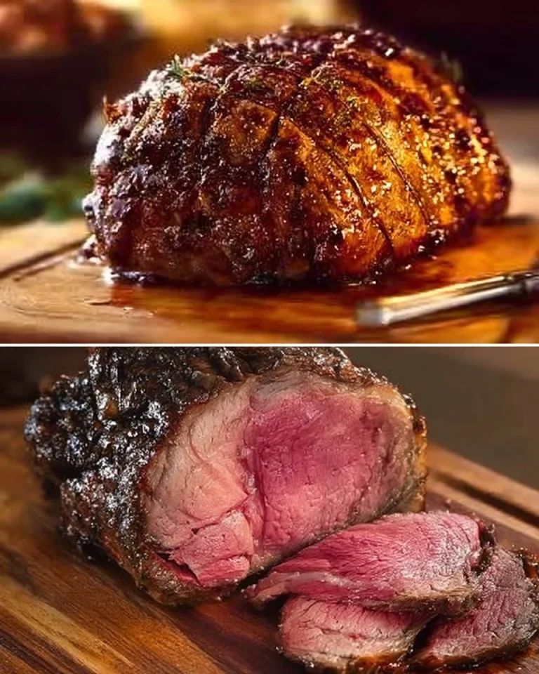 Perfectly air fried roast beef served with herbs and spices.