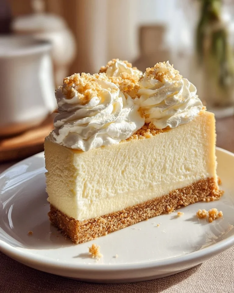Slice of Classic Cream Cheese Cake with creamy frosting and fresh berries