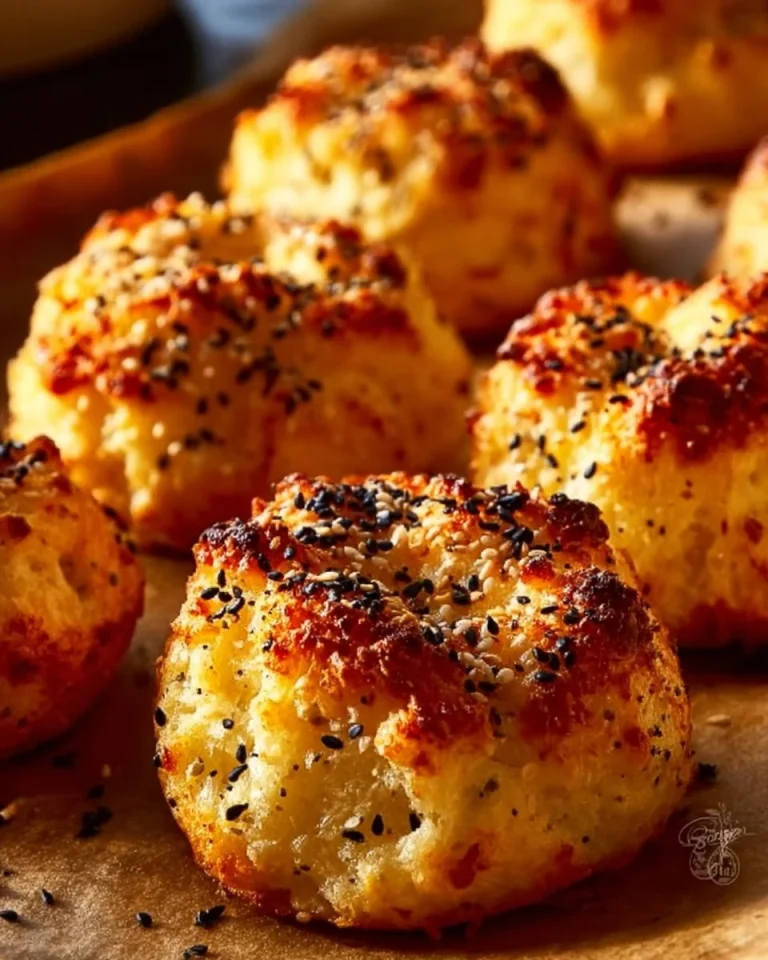 Cottage cheese everything bagel bites served on a wooden board