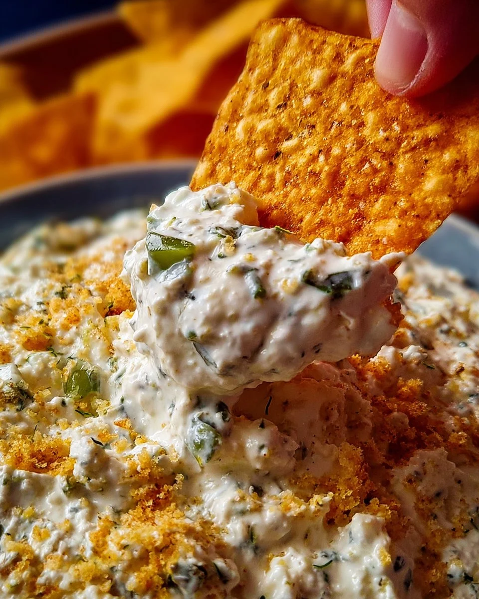 Creamy Doritos dip served in a bowl with tortilla chips on the side.