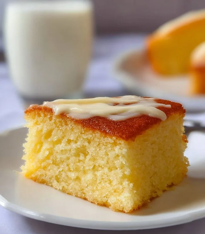 Delicious eggless vanilla cake decorated with fresh berries