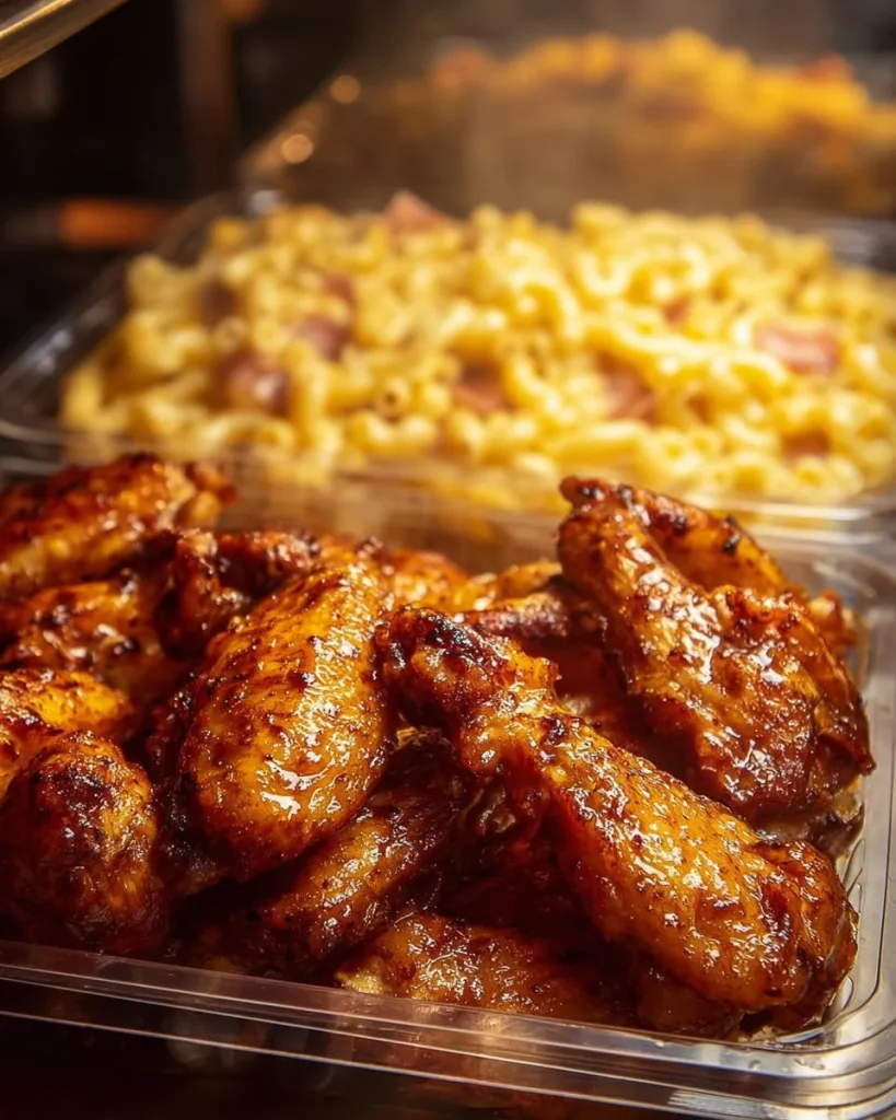 Honey Lemon Pepper Chicken served with garlic mashed potatoes